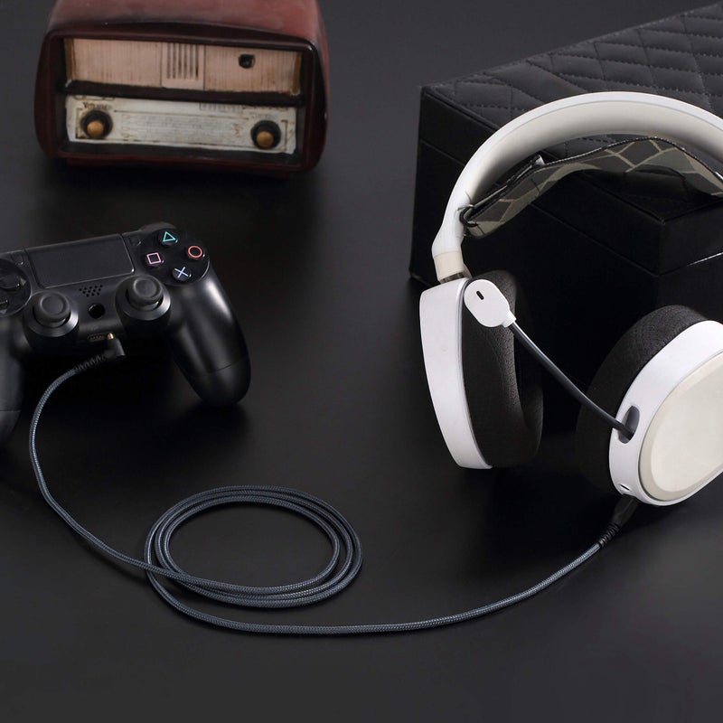 ABLET Audio Replacement Headphone Cable - Compatible with SteelSeries Arctis 3, 5, 7, Arctis Pro Wireless, Arctis Pro Gaming Headsets and PS4 Xbox One(130CM) - Image 2